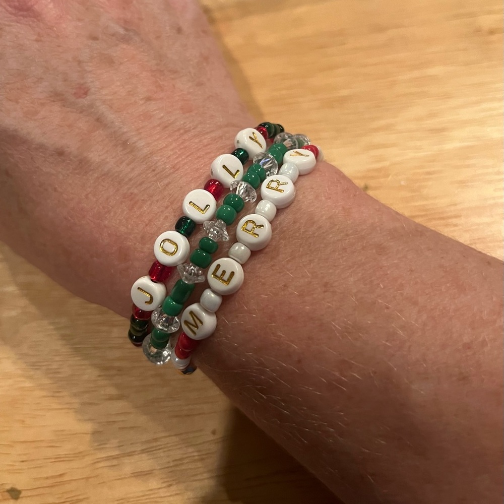 Christmas bracelets